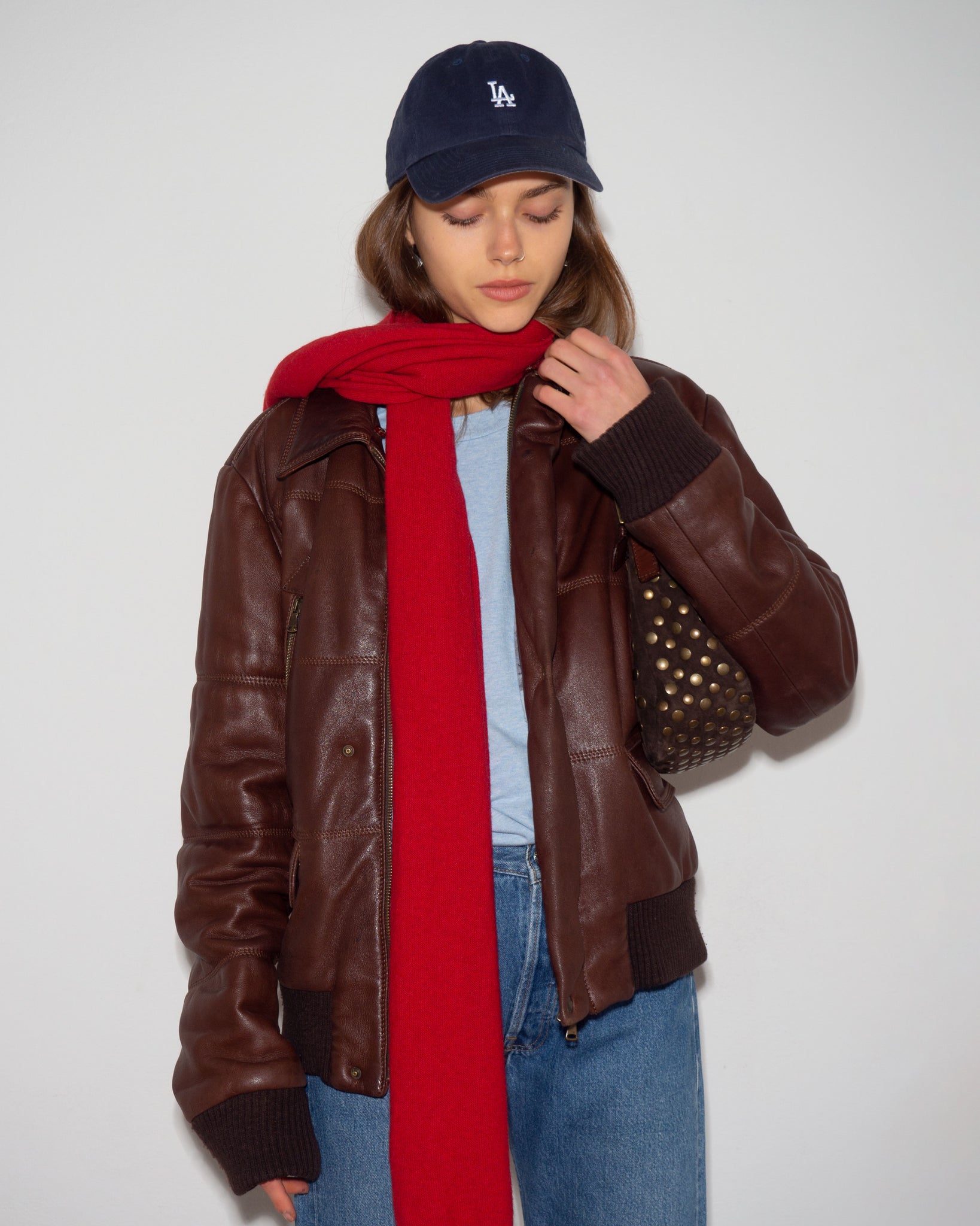 Leather Padded Bomber