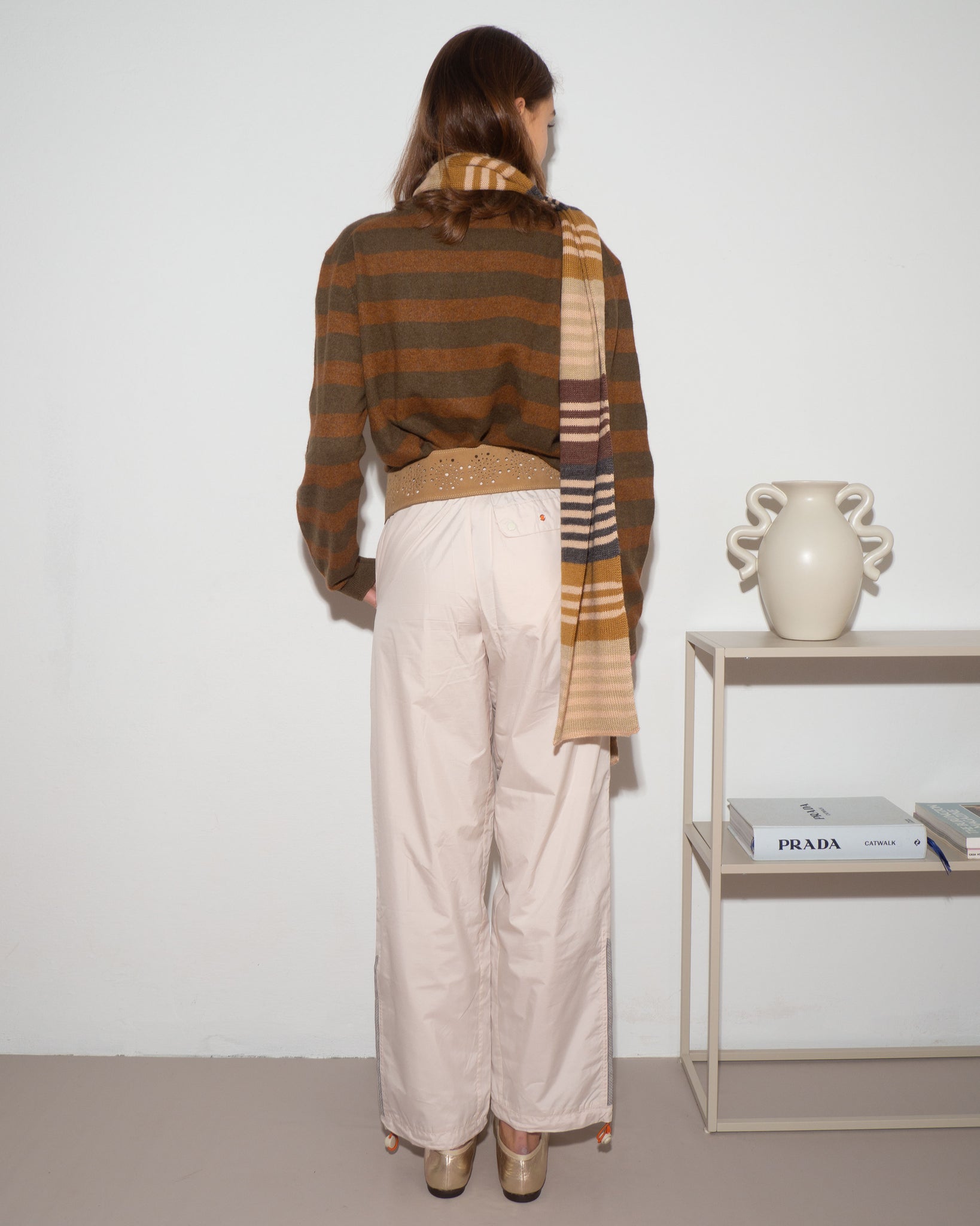 Striped Wool Scarf