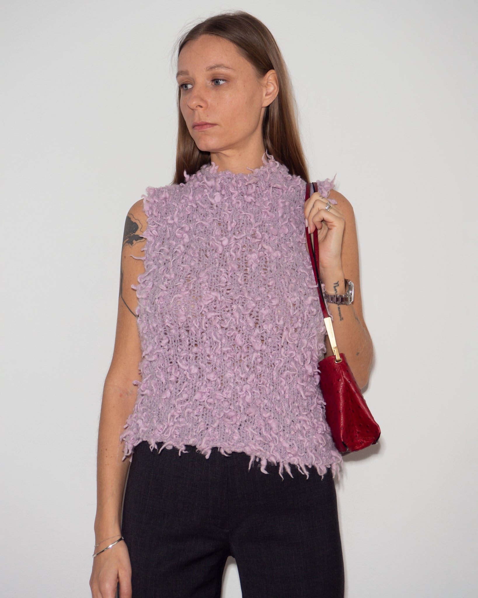 Lilac Sleeveless Vest