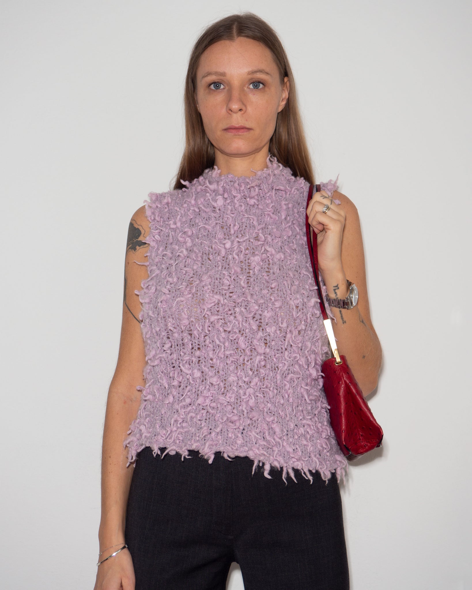 Lilac Sleeveless Vest