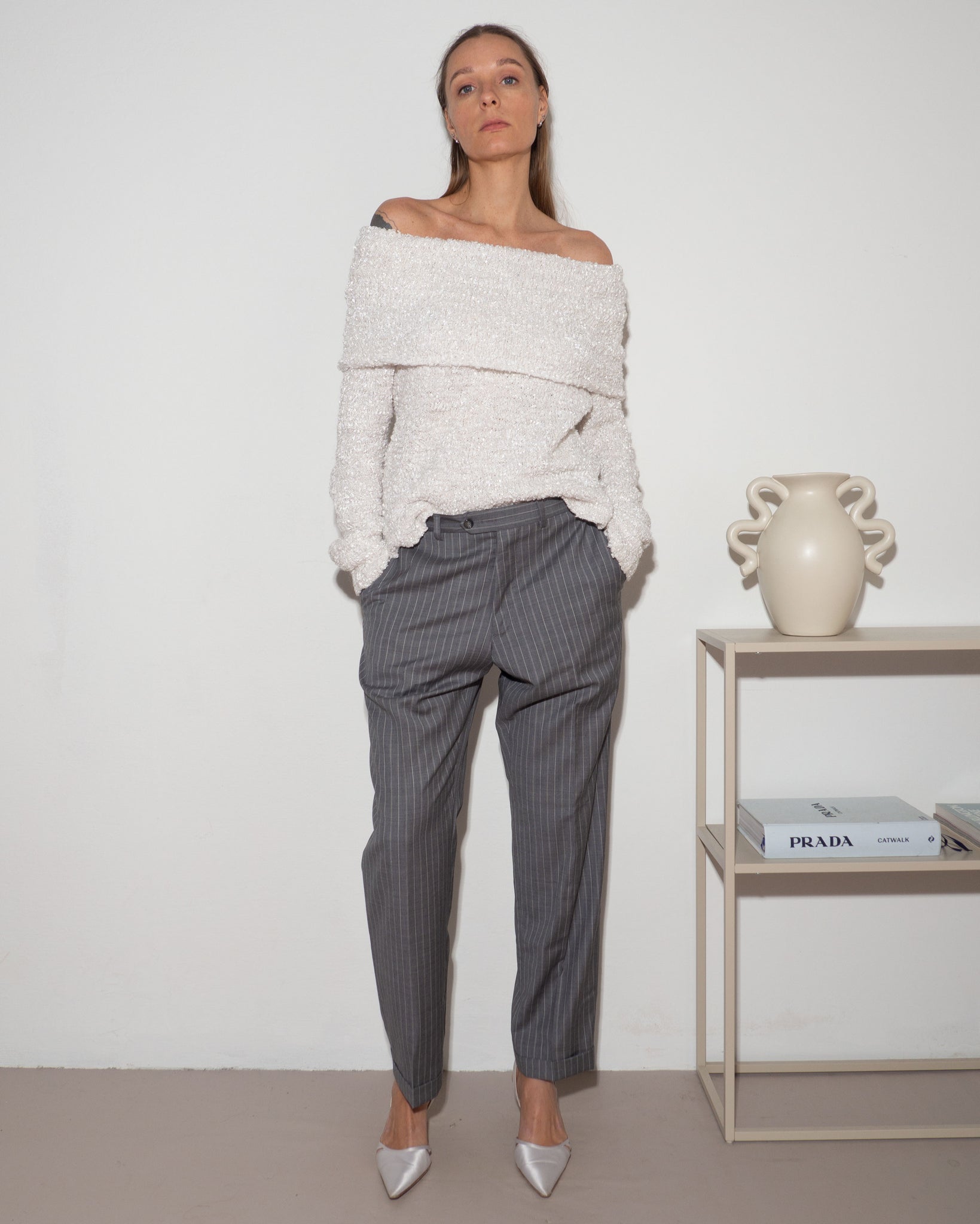 Tailored Pinstripe Trousers