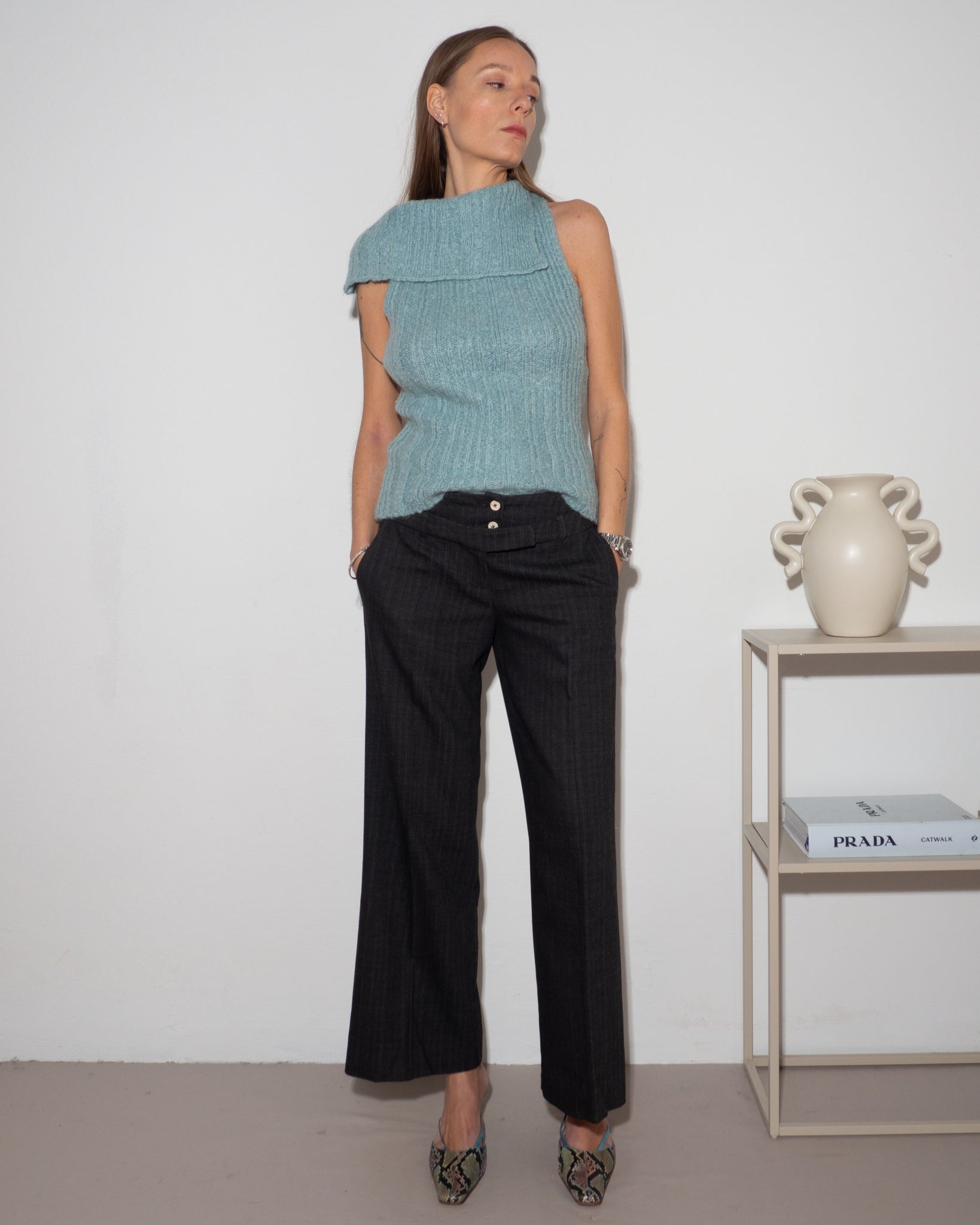 Wool Blend Trousers