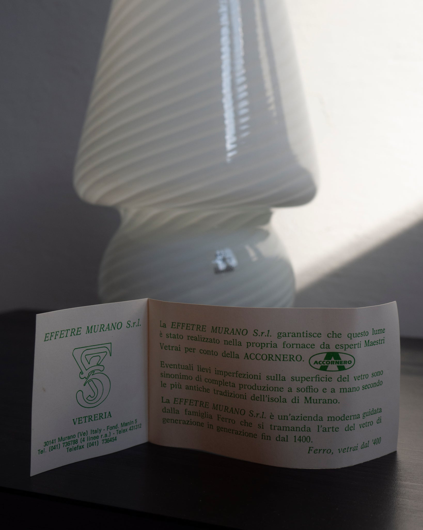 Murano Baby Mushroom Lamp