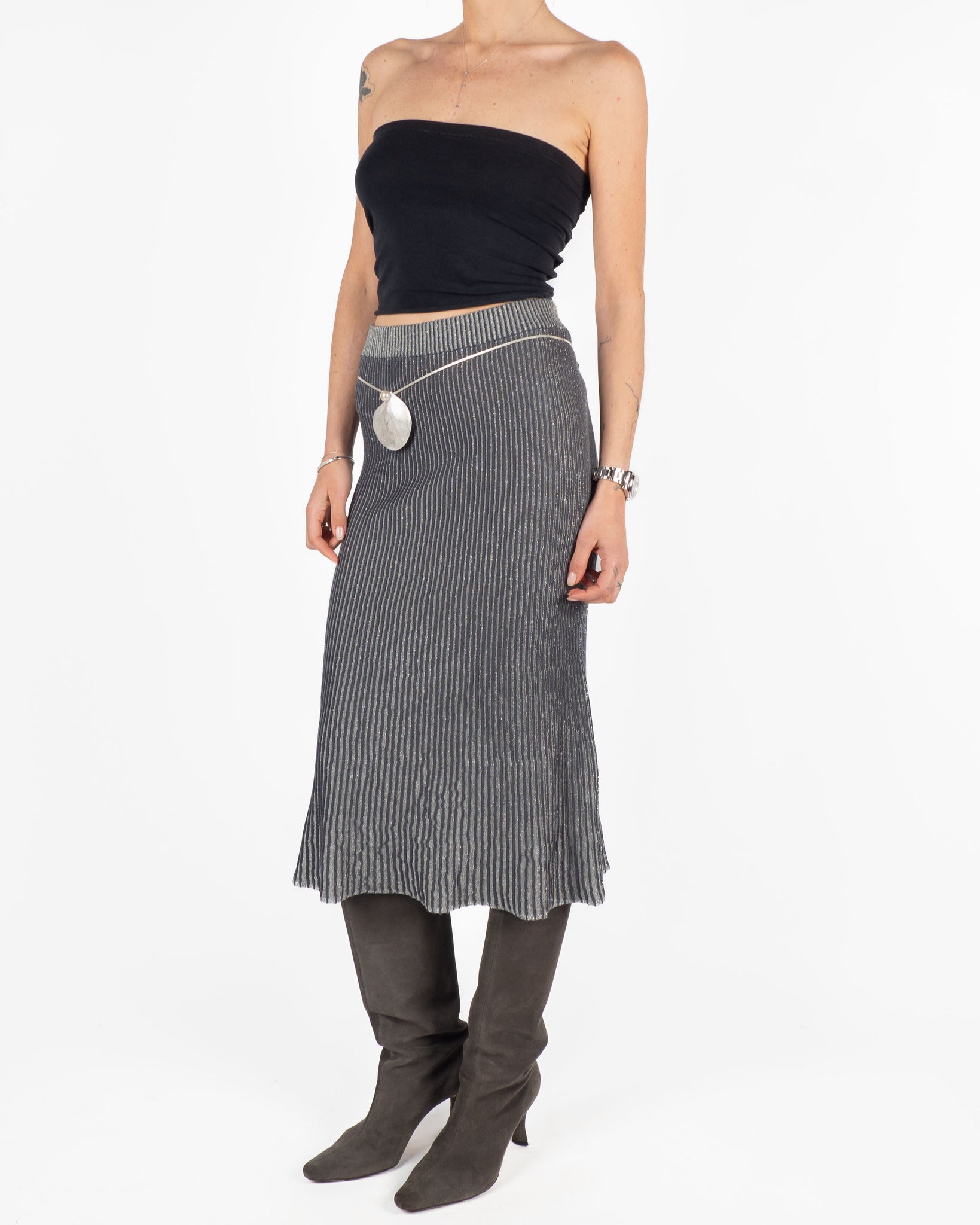 Stefanel Lurex Skirt