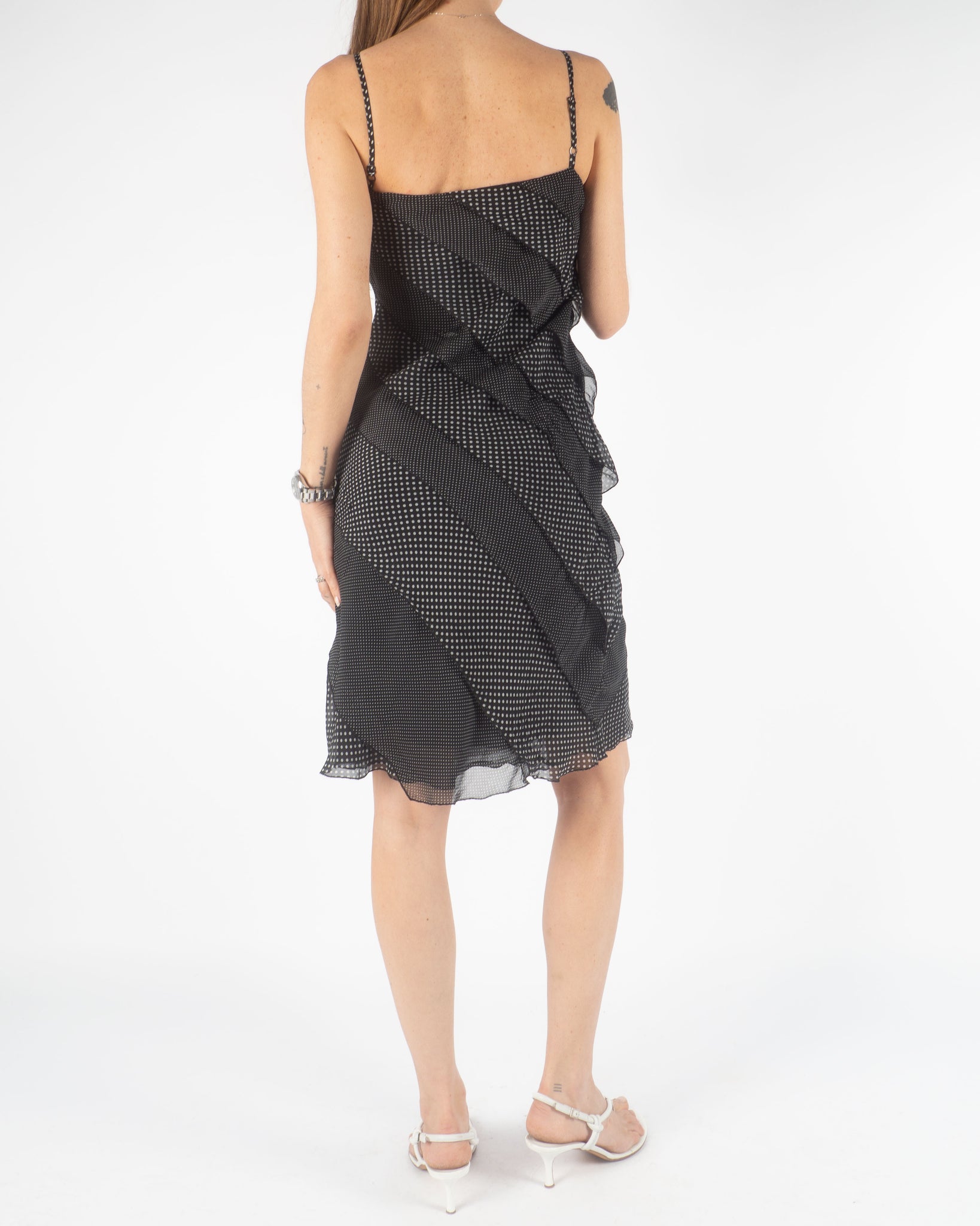Silk Dotted Dress