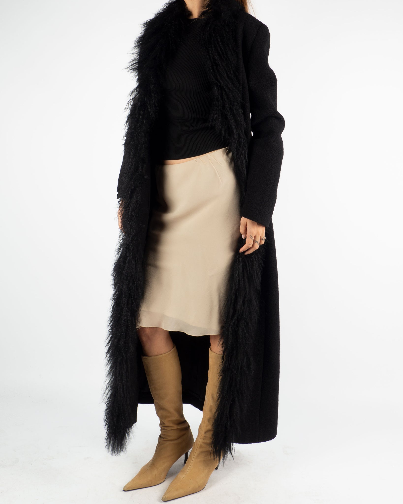 Fur Trimmed Coat
