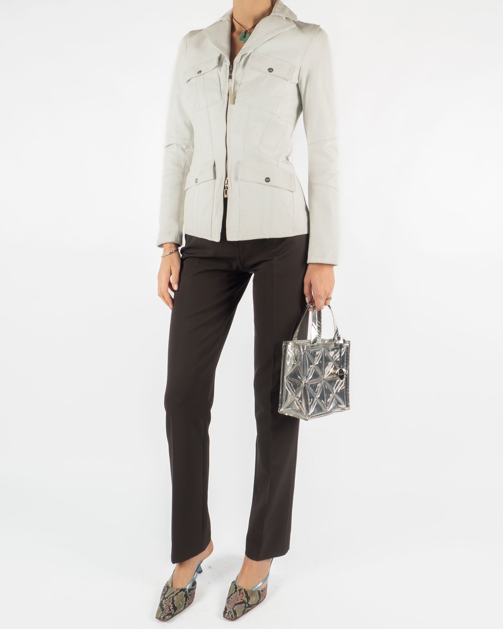 White Leather Jacket