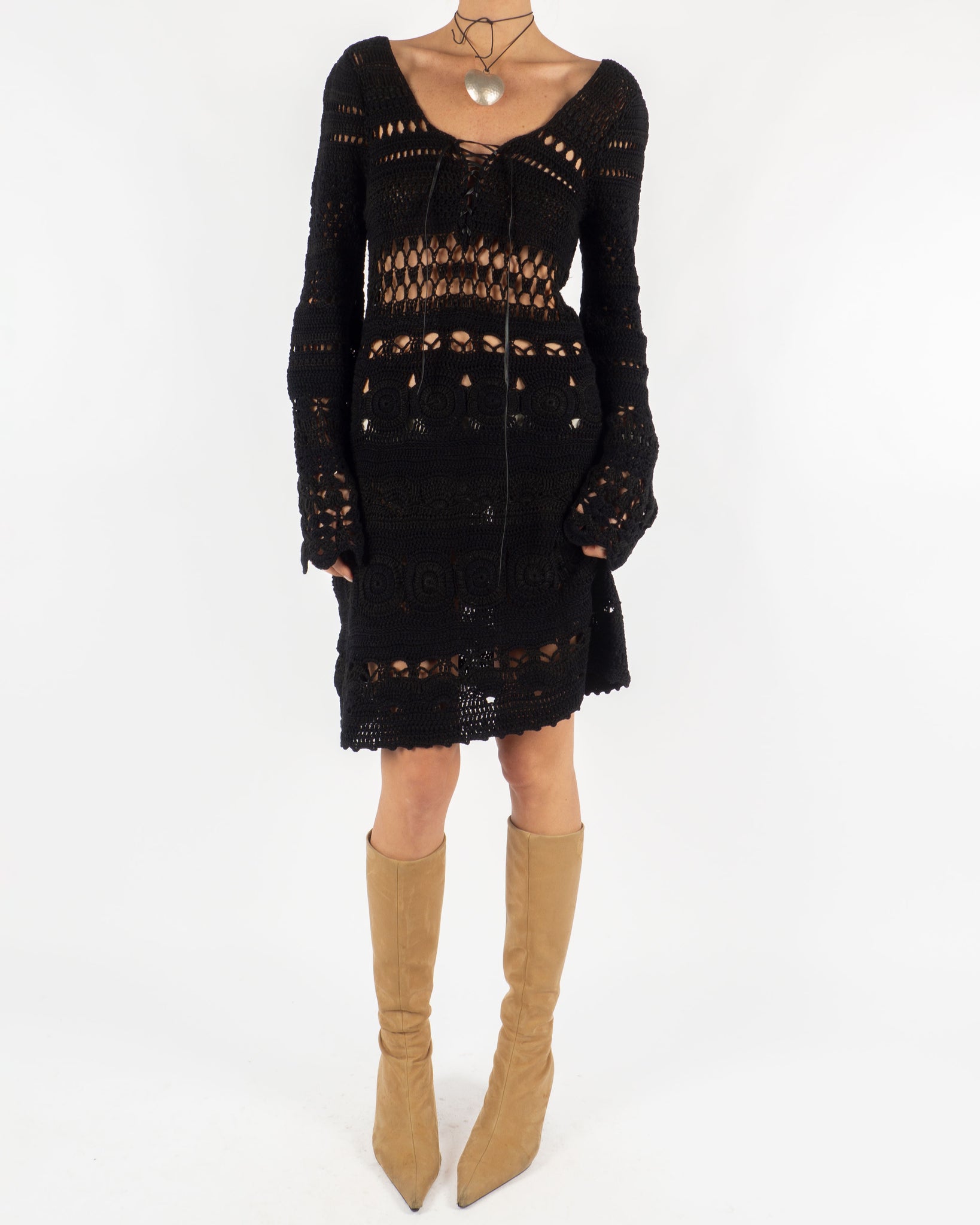 Stefanel Crochet Dress